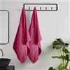 Catherine Lansfield Coppia di asciugamani da bagno in cotone ad asciugatura rapida, 90 x 140 cm, colore: Rosa acceso