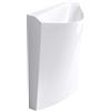 doporro Lavabo a Colonna Per Bagno Lavabo Freestanding da Terra Lavandino Monoblocco a Pavimento in Marmo Resina 55x34x85 cm Bianco Lucido, Lavabo Autoportante Senza Foro Rubinetto Colossum37