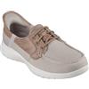 Skechers On-The-Go Flex Palmilla, Mocassino Donna, Taupe Textile, 39.5 EU
