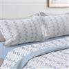 l&j Completo letto caldo pile colore Bianco Grigio Beige Scozzese Rosso Tartan Matrimoniale con Lenzuolo sopra, lenzuolo sotto con angoli e 2 federe Regalo Natale Addobbi Natalizi (Singolo, 6)