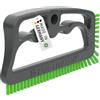 FUGINATOR Spazzola per fughe grigio/verde - Spazzola per la pulizia delle fughe in bagni, toilette, cucine, ecc. - Pulizia di piastrelle per pareti e pavimenti - Spazzola maneggevole per le fughe