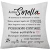 aligarian Sorella Regalo Migliore Sorella Copricuscino Regali per Sorella Cuscino Copertura Ispiratore Regalo per Donna Ragazze Regali di Compleanno Natale Regalo di Laurea (Cuore-S)