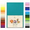 Soft Dream Lenzuolo con angoli elasticizzati da 90 x 160 cm, qualità premium, 100% cotone pettinato jersey con angoli elasticizzati per letto dei bambini, certificato OekoTex, made in EU, blu smeraldo