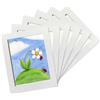YIYINOE Set di 6 Cornici per Foto in Cartone Eco-Friendly da 25,4 x 20,3 cm | Cornici per Foto in Collage Bianco Crema | Supporto a Parete Rimovibile con Pellicola Adesiva per Pareti Liscie | Include