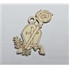 PuntoCasaStore 36 Legno legnetto | Cappello Vescovo 3 x 4h cm Circa | bomboniera Applicazione cresima