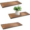 KeaJuidy 3 pezzi Mensola Galleggiante 43x15x1,5 cm Tavola di legno Mensole da Parete Scaffali galleggianti per Mensola Artigianato fai da te Decorazioni per la casa