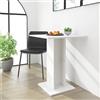 QZZCED Tavolo da Bistrot,Tavolini per soggiorno Penisola cucina Tavolo da pranzo moderno Adatto per cucina, caffetteria, soggiorno, studio Bianco 60x60x75 cm in Legno Multistrato