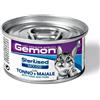 MONGE GEMON UMIDO GATTO ADULTO STERILIZZATO 85 G MOUSSE RICCO IN TONNO E MAIALE LATTINA
