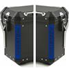 BLACK DOVES GRAPHICS 2pz ADESIVI RIFRANGENTI compatibili con Motorrad R 1200 1250 1150 F 800 650 F700 GS A R1200GS R1200 per Touratech Motorcycle Aluminium Panniers VALIGIE LATERALI (blu)