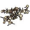 Fdit Kit di riparazione per canne da pesca, 4 misure per canne da pesca, guide per canne da pesca, anello di ricambio leggero in ceramica (nero e oro)