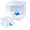 Granmagazz 10L Acqua Pieghevole, Contenitore per l'acqua Pieghevole con beccuccio, Taniche per Acqua con Manico Portatile per Viaggi Campeggio Picnic