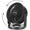 KASANOVA Miniventilatore da tavolo senza fili nero