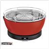 FEUERDESIGN Barbecue Grill da tavolo Vesuvio 33 cm, ventola a batteria, col. rosso Feuerdesign