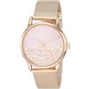 Nine West Orologio con bracciale a maglie da donna