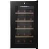Cavin Cantinetta vino termoelettrica a libera installazione, Northern Collection 15 Black, cantinetta vino nera, 15 bottiglie, porta con protezione UV, quattro ripiani in legno