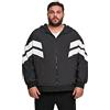 URBAN CLASSICS Giacca con Zip e Cappuccio Uomo, Giacca Leggera con Strisce Colorate, Giacchetta Idrorepellente per Training in Stile anni 80´, Taglie S - 5XL