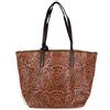 Emila Borsa traforata marrone donna tipo shopping bag da ragazza grande capiente 3 pezzi per viaggio di moda a spalla con tracolla giornaliera tutti i giorni lavoro ufficio primaverile estiva Marrone