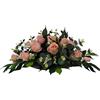 DRW Centro di fiori cuscino Cimitero, processioni, Chiese Matrimoni o sepolture Rose Rose ed eucalipto Stile Barca Artificiale 74x50x30