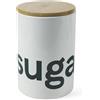Villa d'Este Home Tivoli Barattolo zucchero 750 ml in ceramica, coperchio in bambù, Bamboo