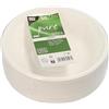Papstar 50 ciotole, canna da zucchero pure, 680 ml, Ø 19 cm, 4 cm, colore bianco
