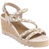 CHATTAWAK 18 Anni, Sandali con Tacco Donna, Beige, 38 EU