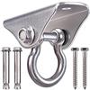 BeneLabel Legno/Cemento Soffitto Gancio Amaca Altalena Appesa Vite Bullone 180° Girevole Set Hardware per Interni Esterni Parco Giochi Sedia Yoga Corda Sacchi da Boxe, Gancio Soffitto, 600 Libbre
