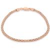 Tuscany Silver Bracciale Popcorn 250 placcato oro rosa in argento sterling da donna 19 cm