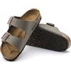 Birkenstock Sandali Arizona Birko-Flor Nubuck Stone Uomo Calzata Normale
