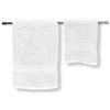 LARA MORADA - Set Asciugamani Bagno Viso E Bidet, 1+1 in Spugna, Tinta Unita, 1 Asciugamano Viso + 1 Asciugamano Ospite, in Morbida Spugna IDROFILA, 100% Cotone 100%, Bianco