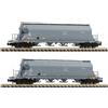 FLEISCHMANN 849006 SET 2 carri silos tipo Uacs Delle DR. Scala N 1:160