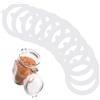 Granvoo 10 Pezzi Guarnizioni per Barattoli in Silicone, Anelli di Tenuta Ermetici in Silicone, Guarnizioni per Barattoli di Vetro 94mm, Guarnizione di Ermetici per Coperchio di Barattoli di Vetro