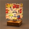 Wetry Luce Notturna Bambini, Ricaricabile, Regolabile al Tocco, Motivo Auto