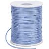 LEREATI Filo Nylon per Braccialetti 1.5mm x 100m Cordoncino Natalizio Cordone di Raso, Cordino per Borse Uncinetto, la Creazione di Gioielli, Fai da Te, Collane, Perline (Blu Chiaro)