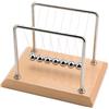 CERROPI Newton Cradle | Newton Pendel di Alta qualità | Pendolo sferico Infinito con 7 Mucche | Classico Gioco di Sfere Newton | Decorazione Fisica per scrivania | 28 cm | Tempo di Oscillazione 55