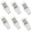 ShuoHui Lampadina LED GU10, tubo 4 W, 230 V, 400 lm, luce bianca calda, 3000 K, non dimmerabile, ricambio per lampade alogene da 40 W, 24 SMD 5730 LED GU10, per plafoniera, lampada da parete (6)