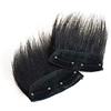 RemeeHi Toupee - Extension da uomo, 100% veri capelli umani, con clip, perdita sottile, da uomo, falsefront top corona, soffici invisibili, ricambio corto nero naturale, 2 pezzi