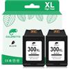COLORETTO 300XL Cartuccia d'inchiostro Sostituzione per HP 300 XL Compatibile PhotoSmart D110a C4780 C4750 C4700 C4685 C4680 C4600 DeskJet F2492 F2480 F2420 D2660 D2560 2410 inchiostro Stampante Nero