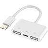 Kefiany Adattatore Lightning USB 3.0 Per Apple iPhone iPad (3 in 1) Ricarica Cavo OTG Da Camera Chiavetta Lettore Schede Tastiera Telefono Reader Card Jack Chiavette Fotocamera Memoria Mouse Trasferire ip