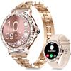 Fitoncloud Smartwatch Donna, 1,3'' HD Orologio Smartwatch con Chiamate BLE5.2/Notifiche Messaggi/110+ Sport/Cardiofrequenzimetro/SpO2/Sonno, Orologi Fitness IP68 per Android iOS, Regalo Donna, Oro Rosa