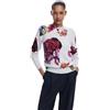 Desigual Maglione da Donna A Maglia Spessa Felpa, Blu, S