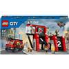 LEGO City 60414 Caserma dei Pompieri e Autopompa con Camion Giocattolo