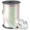 Präsent - Brasilien Nastro arricciacapelli bianco 10 mm di larghezza, 200 m di lunghezza