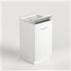 CAPALDO Lavatoio Ad 1 Anta 47x50 In Legno Nobilitato Colore Bianco Design Moderno