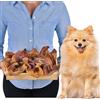 Lovely DOG Orecchie di maiale per cani 20 pezzi taglia S (500g) | Snack naturali di orecchie di maiale intere essiccate | 100% naturali | Masticazione duratura | Senza cereali | Ideali per cani piccoli e grandi