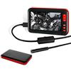 MASO Industial Borescope Schermo LCD a Colori da 4,3F200 Telecamere di ispezione Endoscopio Impermeabile 1080P HD con sonda a 8 LED USB Ricaricabile，5m
