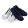 isotoner Ballerine da donna trapuntate e tinta unita, confezione da 2, Grigio chiaro Trapuntato Blu Navy Tinta unita, 39/40 EU