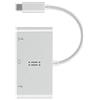aiino italian ideas aiino USB C to VGA, USB 3.0, USB-C Data/Charging Adapter, Bianco