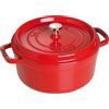 STAUB Casseruola Rotonda, Ghisa, Rosso (Ciliegia), 18 cm