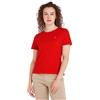 Tommy Jeans Tjw Soft Jersey Tee Dw0dw14616 Top in maglia a maniche corte, Rosso (Deep Crimson), XS Donna