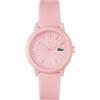 Lacoste Orologio Analogico al Quarzo da Donna Collezione LACOSTE.12.12 con Cinturino in Silicone Rosa - 2001213